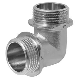 угольник MPF 1" НР с ограничителем латунь резьба