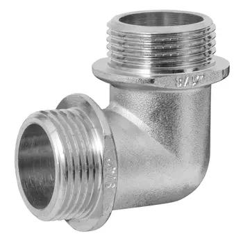 угольник MPF 3/4" НР/НР латунь резьба