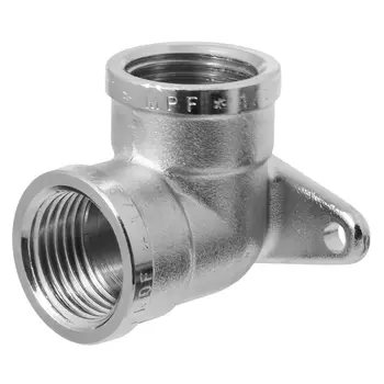 угольник с креплением MPF 1/2" ВР/ВР латунь резьба