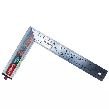 угольник с уровнем и карандашом STURM 300мм