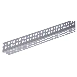 угол ПВХ перфорированный 25х25х3000мм белый