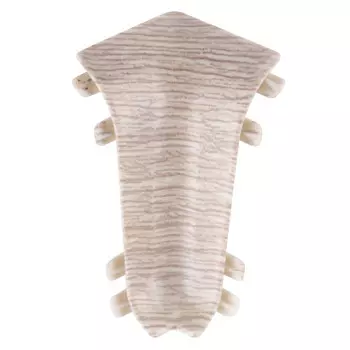 угол внутренний для плинтуса ИДЕАЛ Классик 55 Дуб латте ПВХ