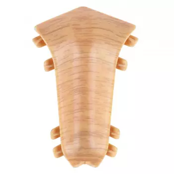 угол внутренний для плинтуса ИДЕАЛ Классик 55 Дуб светлый ПВХ