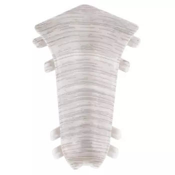 угол внутренний для плинтуса ИДЕАЛ Классик 55 Ясень серый ПВХ