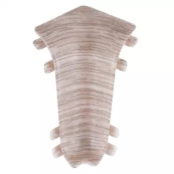 угол внутренний для плинтуса ИДЕАЛ Классик 55 Дуб пепельный ПВХ