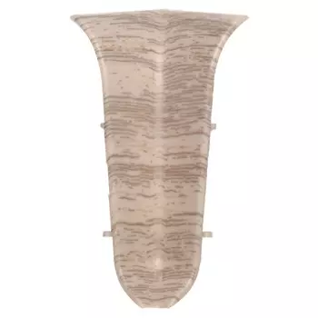 угол внутренний для плинтуса LIDER 62мм дуб бежевый 2шт.