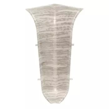 угол внутренний для плинтуса LIDER 62мм глянец бамбук светлый 2шт.