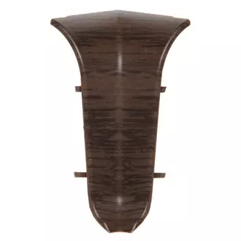 угол внутренний для плинтуса LIDER дуб шоколад 62мм 2шт.