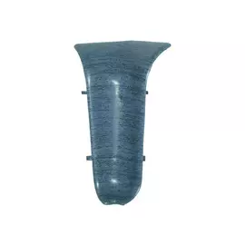 угол внутренний для плинтуса ПВХ ИДЕАЛ Комфорт 55мм Синий 2шт.