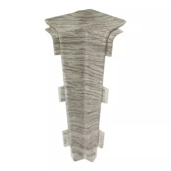 угол внутренний для плинтуса ПВХ SALAG Lima 72мм Дуб шведский1 шт.