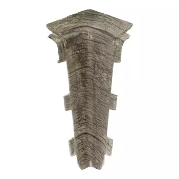 угол внутренний для плинтуса ПВХ SALAG Lima 72мм Дуб чёрный 1 шт.