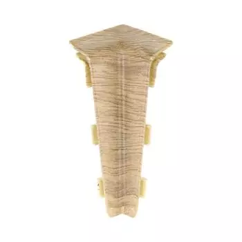 угол внутренний для плинтуса ПВХ SALAG Lima 72мм Дуб Макиато 1шт.