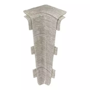 угол внутренний для плинтуса ПВХ SALAG Lima 72мм Дуб Канадский 1шт.