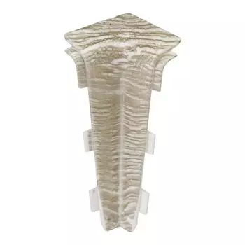 угол внутренний для плинтуса ПВХ SALAG Lima 72мм Дуб Сканди 1шт.