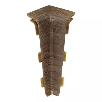 угол внутренний для плинтуса ПВХ SALAG Lima 72мм Дуб Рустик 1шт.