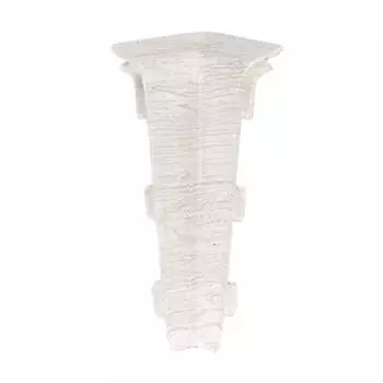 угол внутренний для плинтуса ПВХ SALAG Lima 72мм Жемчужный тик 1шт.