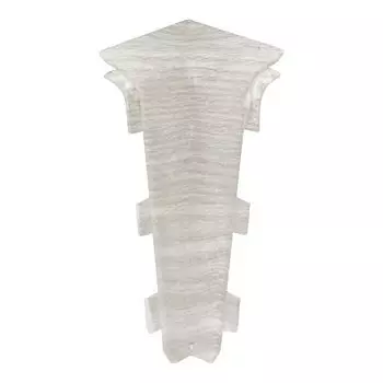 угол внутренний для плинтуса ПВХ SALAG Lima 72мм Дуб Зима 1шт.