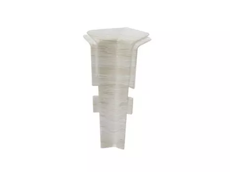 угол внутренний для плинтуса ПВХ SALAG NG 80мм Клен патина 1шт.