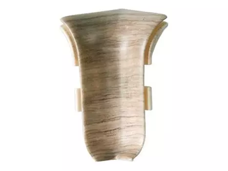 угол внутренний для плинтуса ПВХ SALAG NGF 56мм Дуб альзас 1шт.