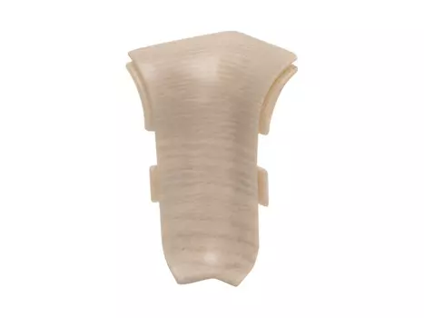 угол внутренний для плинтуса ПВХ SALAG NGF 56мм Ясень пастель 1шт.