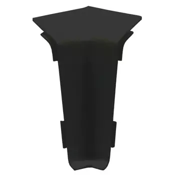 угол внутренний для плинтуса ПВХ Winart Quadro 55мм Шварц 2шт.