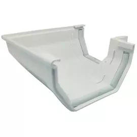 угол желоба универсальный ПВХ Murol U110 90 град. белый