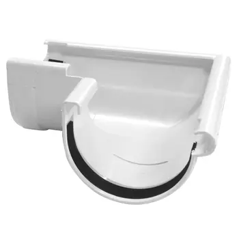 угол желоба внешний ПВХ Profil D90мм 90 град. белый