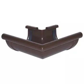 угол желоба внешний ПВХ Profil D90мм 90 град. коричневый