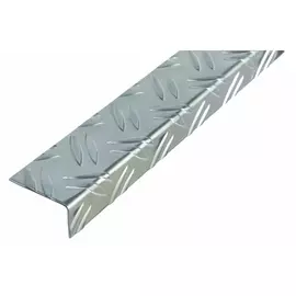 уголок алюминиевый рифленый 43,5x23,5х1000мм