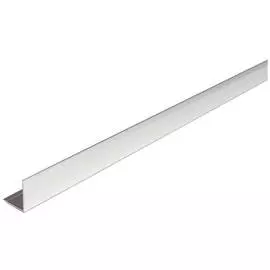 уголок алюминиевый серебро глянец 10х10х1х2700мм скошенный край