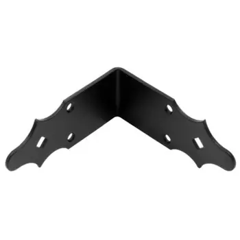 уголок крепежный 120х120х50мм черный