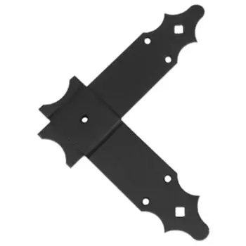 уголок крепежный 200х200х50мм фигурный черный