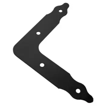 уголок крепежный 250х250мм фигурный черный