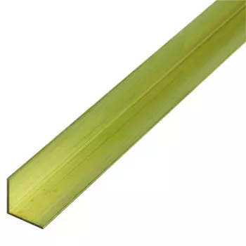 уголок латунный 2х2х0,15х100 см золото 1 шт.