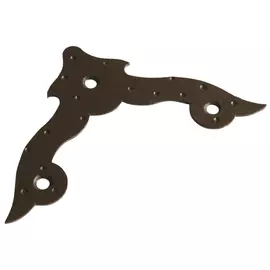 уголок плоский фигурный 110х110х2,5мм черный