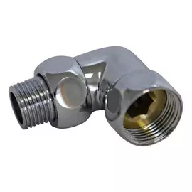 уголок со сгоном для полотенцесушителя 1х1/2 ВР-сгон хром