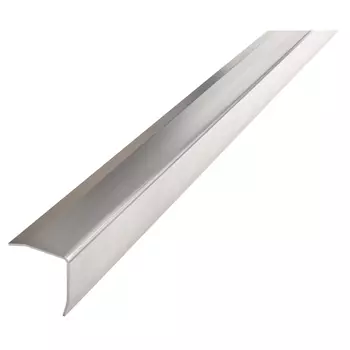 уголок стальной матовый 15х15х0,8х2700мм с защитными краями