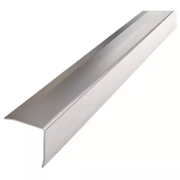 уголок стальной матовый 20х20х0,8х1350мм с защитными краями