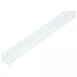 уголок стальной перфорированный белый 25х25х1,2х1000мм