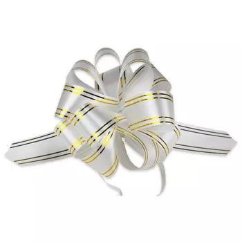 украшение Бант Золотое сечение 3 см белый