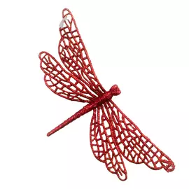 украшение на прищепке Стрекоза 16,5см пластик в асс-те