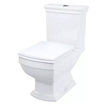 унитаз-компакт IDDIS Oldie двухрежимный горизонтальный микролифт белый