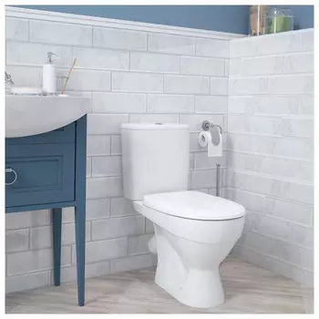 унитаз-компакт КЕРАМИН Толедо косой выпуск 2 режима микролифт