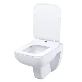 унитаз подвесной IDDIS Vibe безободковый микролифт белый