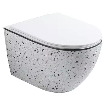 унитаз подвесной VITARTA Corfu безободковый микролифт белый