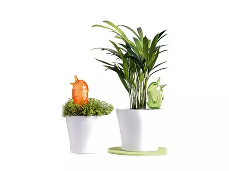 увлажнитель для комнатных растений Птица 15см зеленый