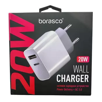 устройство сетевое зарядное Power Delivery + QC 3.0 20 Вт белый