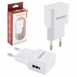 устройство зарядное ENERGY ET-09 1хUSB 1A белый