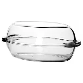 утятница BORCAM 4,5л 34x19,5x13,8см с крышкой жаропрочное стекло