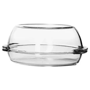 утятница BORCAM 4,65л 34x19,5x14,5см с крышкой жаропрочное стекло